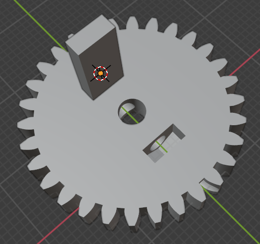 Nut Wedge After Boolean Modifier