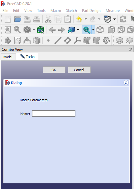 FreeCAD TaskPanel Dialog